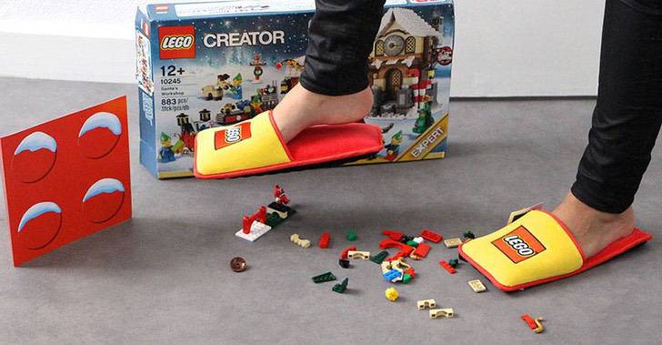 Despídanse del dolor, crean las pantuflas anti-lego