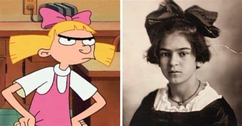 ¡Helga Pataki de ‘Hey, Arnold!’ está inspirada en Frida Kahlo! ¿Lo sabías?