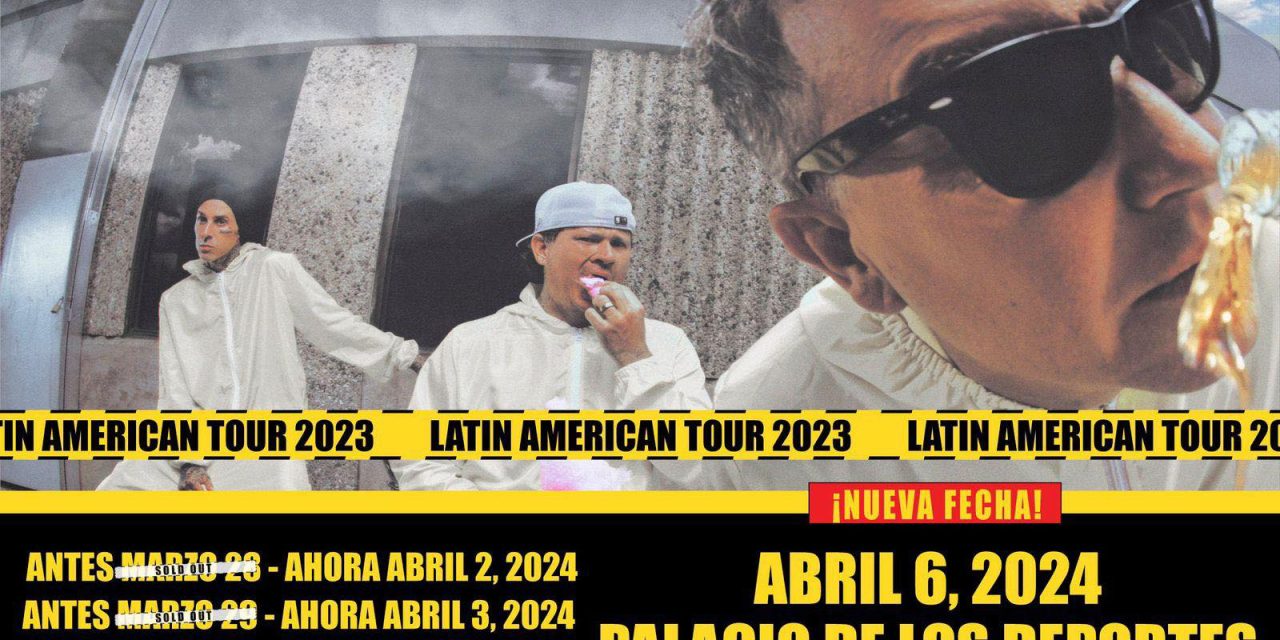 Blink-182 anuncia las fechas para reponer las que no se hicieron este año en México y agregaron una nueva fecha en el Palacio de los Deportes