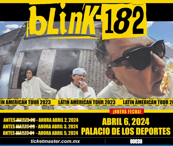 Conciertos de Blink-182 en CDMX:  más detalles sobre sus presentaciones. 